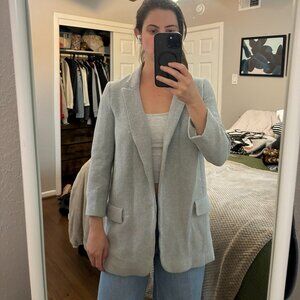 Zara Grey Fitted Blazer
